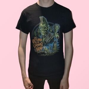 Fright Rags Horror Return of the Living Dead Zombie '80's themed T-Shirt (S)